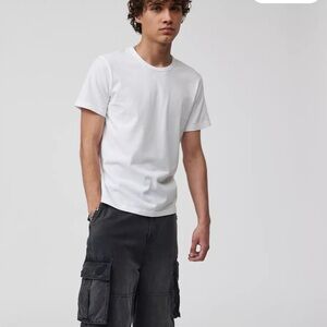 NWT Urban Outfitters BDG Bonfire Tee Slim Fit in White Size Large